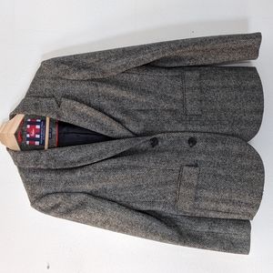 Boden British Tweed Blazer in Charcoal Herringbone